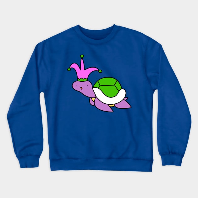 Jester Turtle Crewneck Sweatshirt by saradaboru